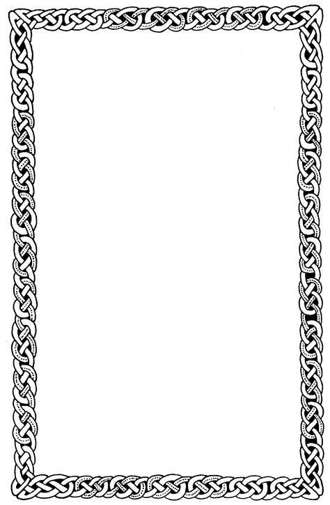 Celtic Page Border - ClipArt Best Page Borders Free, Celtic Border, Scrapbook Frames, Border Templates, Frame Border Design, Page Borders Design, Grave Markers, Celtic Knot Designs, Celtic Patterns