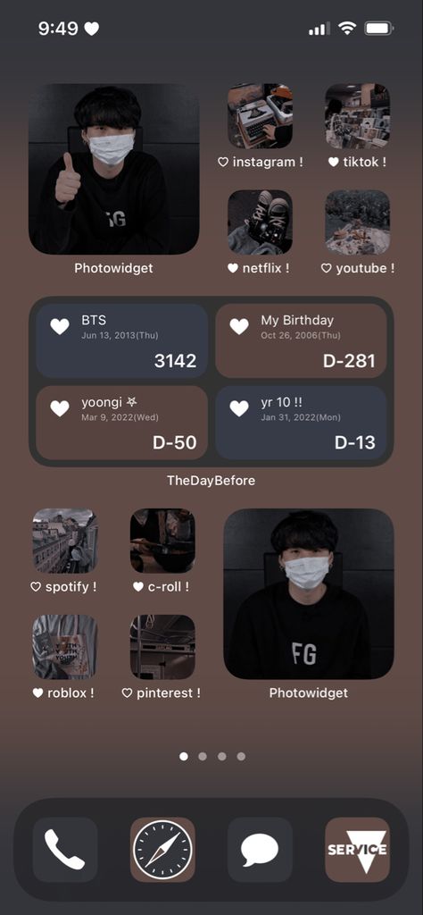 K Pop Homescreen, Ios Inspiration, Ios Homescreen, Ios 15, Iphone Layout, Tiny Tattoos, Bts Wallpaper, App Icon, Girl Tattoos