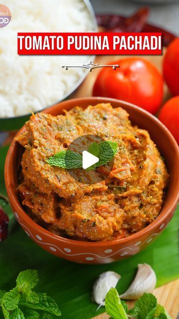 Tomato Chutney For Dosa, Pudina Recipes, Pudina Chutney Recipe, Tomato Pachadi, Rice Dosa, Pudina Chutney, Pachadi Recipe, Ghee Rice, Tomato Chutney Recipe