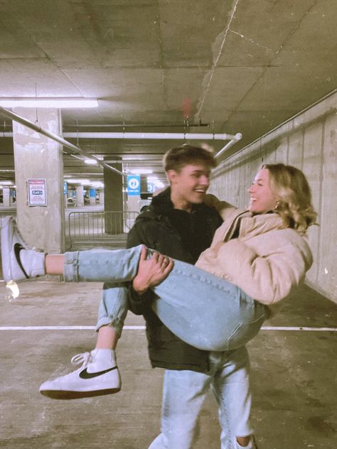 couple picture ideas parking garage Couple Poses Parking Garage, Parking Lot Couple Photoshoot, Parking Lot Photoshoot, Garage Photoshoot, Parking Garage, Prom Pictures, Cute Couple Selfies, Couples Goals, Couple Poses