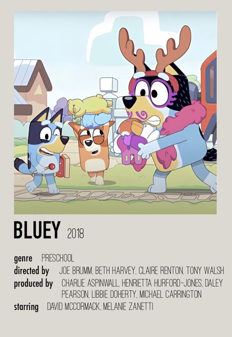 Bluey Poster, Polaroid Poster, Star David, Movies Showing, Bingo, Art Wallpaper, Preschool, Wall, Quick Saves