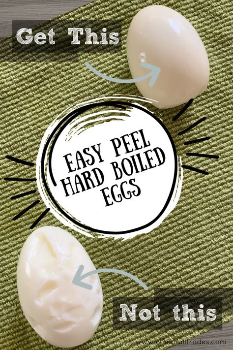 Use this tutorial to make Easy Peel Hardboiled Eggs. The peel comes off so easy every time, no more standing at the kitchen sink peeling eggs, just perfectly peeled eggs every time!  #snacks #hardboiledeggs #eggs #easy Egg Peeling Hack, How To Boil Eggs So They Peel Easy, Boiling Eggs Easy Peel, Steamed Hard Boiled Eggs, Easy Peel Hard Boiled Eggs, Hard Boiled Eggs Easy Peel, Easy Hard Boiled Eggs, Instant Pot Hard Boiled Eggs, Hard Boiled Egg Recipes