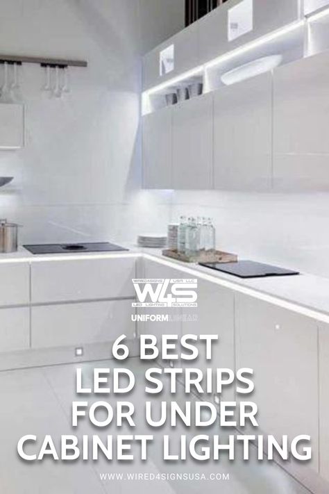 Looking for the best under-cabinet lighting? These 6 LED strip options are perfect for adding brightness and a modern look to your kitchen. Explore simple installations and tips for getting the most out of your LED strips! Kitchen Strip Lighting Ideas, Under Cabinet Lighting Kitchen Hardwired, Lights Above Kitchen Cabinets, Under Cabinet Lighting Kitchen, Best Under Cabinet Lighting, Over Cabinet Lighting, Bright Kitchen Lighting, Led Shelf Lighting, Kitchen Under Cabinet Lighting