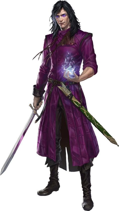 Arcane Trickster Art, Human Alchemist Dnd, Dungeons Of Drakkenheim, Dungeons And Dragons Warlock, Dnd Hexblade Warlock, Loki Character Design, Dnd Human Sorcerer, Dnd Arcane Trickster, Hexblade Dnd