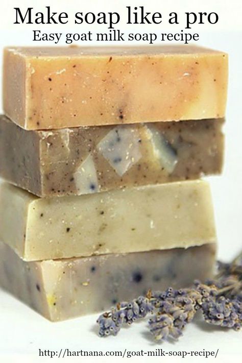 This goat milk soap recipe is easy and forgiving. You will also find hacks for saving seized soap. You can get just about everything you need at  your local grocery store. http://hartnana.com/goat-milk-soap-recipe/ Easy Goat Milk Soap Recipe, Homestead Hacks, Goat Milk Soap Recipe, Milk Soap Recipe, Recipes Pictures, Goat Milk Recipes, Savon Diy, Easy Soap Recipes, Diy Soap Recipe