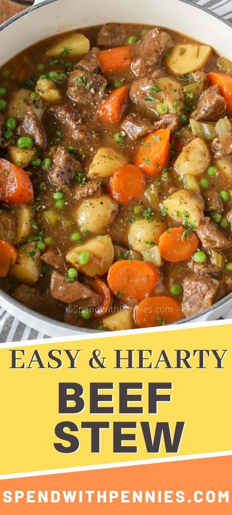 Beef Stew With Cream Of Celery Soup, Beef Stew With Gravy Recipe, Crockpot Beef Stew With Lipton Onion Soup, Beef Stew With Gravy Packet, Beef Stew Onion Soup Mix Easy Recipes, Campbell Beef Stew, Thick Beef Stew Stove Top, Beef Tenderloin Soup Recipes, Beef Stew With Campbells Soup