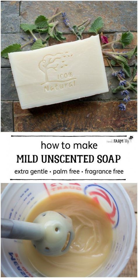 Natural Soap Making Recipes, Cold Process Soap Recipes, Handmade Soap Recipes, Soap For Sensitive Skin, Unscented Soap, Soap Making Recipes, Soap Recipe, Homemade Soap Recipes, Sensitive Skin Care