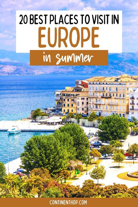 20 Best Places to Visit in Europe in Summer | Summer in Europe is one of the best times to visit Europe, even if it can get quite busy! Which is why these curated European summer destinations are the prettiest and worth a visit! Make sure to include a few of these summer destinations in Europe on your itinerary! Best Places To Visit In Europe Summer, Summer Europe Trip, Contiki Tour, Europe Food, Summer In Europe, Places To Visit In Europe, European Travel Tips, Summer Europe, Travel Hack