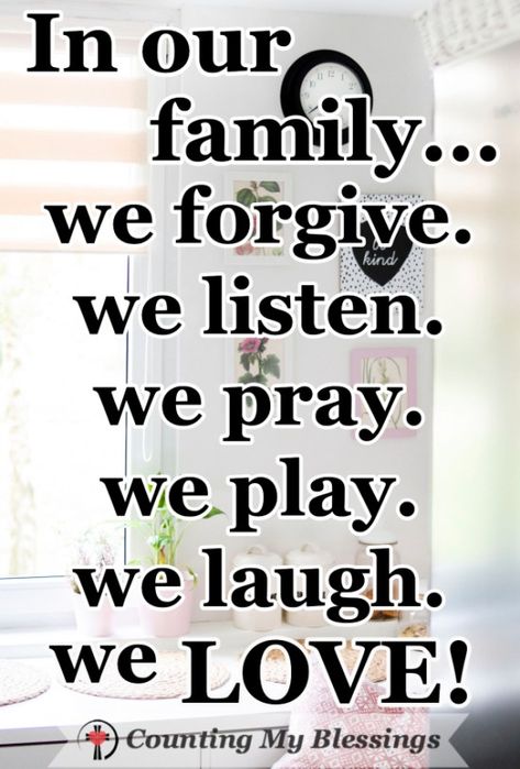 Family - it's where we let our hair down and fail to be on our best behavior. We need help. This will help you live, love, and strengthen your family. #Family #Love #Blessed Love Family Quotes Blessed, Family Quotes Blessed, God's Family, Family Priorities, Counting My Blessings, Praying For Your Family, Complete Family, Church Family, Blessed Family