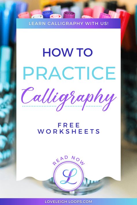 Pinterest thumbnail Calligraphy For Beginners Worksheets, Basic Calligraphy, Ipad Calligraphy, Practice Calligraphy, Different Lettering Styles, Calligraphy Course, Calligraphy Worksheet, Different Lettering, Calligraphy For Beginners