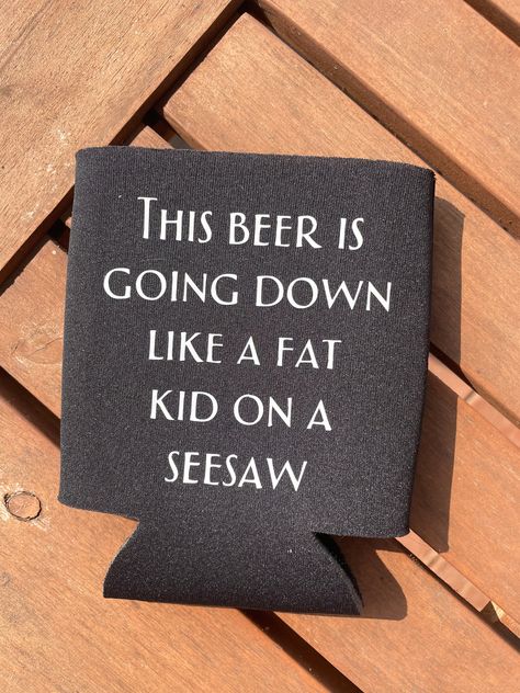 →Funny Koozie Perfect for Gifts or to Keep for Yourself! →Made with soft yet durable polyfoam and fabric that keeps your beverages colder for longer. SELF MADE DESIGNS! Formal Flask, Koozie Svg, Can Koozie Ideas, Funny Beer Koozies, Agriculture Education Classroom, Funny Koozies, Drink Koozie, Marine City, Beer Koozies