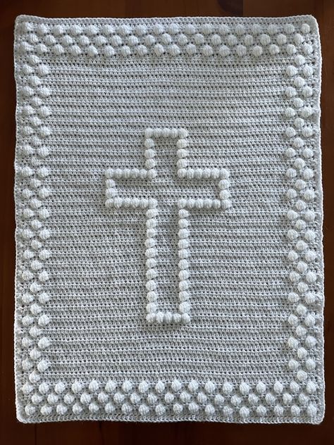 Cross Crochet Blanket, Crochet Cross Blanket, Christian Crochet, Cross Blanket, God So Loved The World, For God So Loved The World, Crochet Cross, Crochet Blankets, A Cross