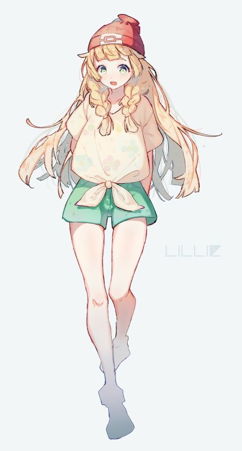 Lillie Gijinka Pokemon, 판타지 아트, 영감을 주는 캐릭터, Art Anime, Anime Poses, Pokemon Art, Anime Artwork, A Drawing, 그림 그리기