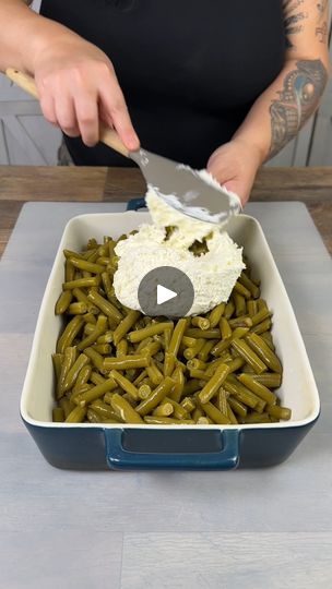 Easy Green Bean Side Dish, Whipped Cream Cheese Spread, Canned Green Beans, Best Green Bean Casserole, The Best Green Beans, Green Beans Side Dish, Easy Green Beans, Cream Cheese Spread, Greenbean Casserole Recipe