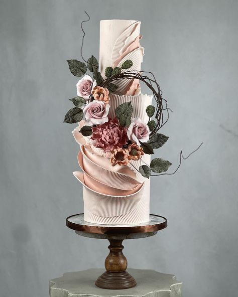 Wedding Cakes 2024, 2023 Cakes, Glamorous Wedding Cakes, Blush Pink Wedding Cake, Birthday Cake For Women, Cake For Women, Wedding Cake Designs Simple, Elegant Cake Design, Cake Competition