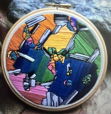 Geology Doodles, Geology Embroidery, Geology Art, Men Embroidery, Gift Embroidery, Funny Embroidery, Yarn Projects, Crafts Handmade, Embroidery Ideas