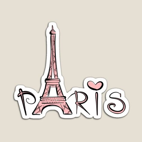 Get my art printed on awesome products. Support me at Redbubble #RBandME: https://www.redbubble.com/i/magnet/Paris-stickers-by-marielkoks/155874585.TBCTK?asc=u Paris Stickers Printable, French Stickers, Paris Stickers, Paris Clipart, French Ideas, Pink Stickers, Kindle Stickers, Preppy Stickers, Scrapbook Stickers Printable