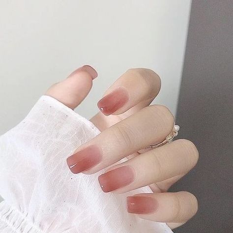 Syrup Nails, Asian Nails, Hello Nails, Minimal Nails, Blush Nails, Pretty Gel Nails, Really Cute Nails, Soft Nails, Jelly Nails