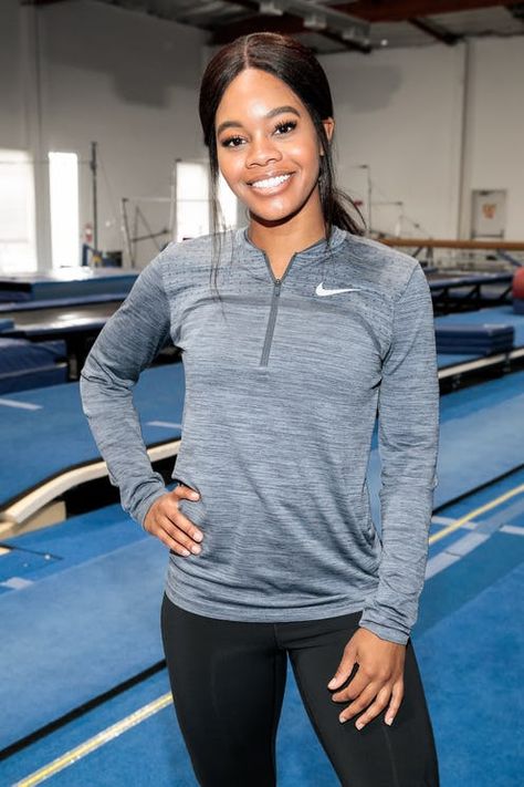 Gabby Douglas On Staying Active In A Pandemic, 'The Masked Dancer,' & Self-Care Tokyo Style, Smoothie King, Gabby Douglas, Trampoline Workout, Usa Gymnastics, Olympic Gymnastics, Workout Playlist, Simone Biles, Olympic Champion