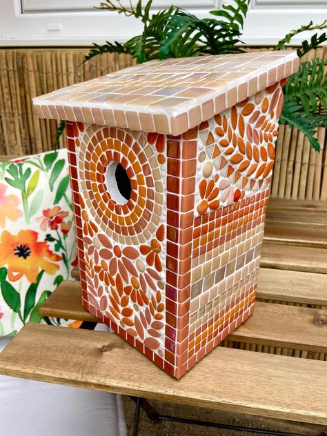 Garden Themes, Mosaic Birds, Bird Boxes, Garden Theme, Mosaic Art, Bird Houses, Bird House, That Way, Weather Resistant