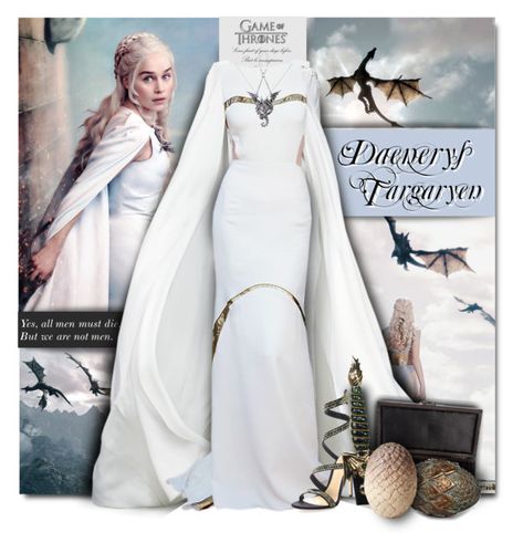 "Inspired by Game of Thrones: Daenerys Targaryen" by beograd-love ❤ liked on Polyvore featuring Gianvito Rossi Feminine Clothes Aesthetic, Daenerys Targaryen Outfits, Game Of Thrones Daenerys Targaryen, Game Of Thrones Daenerys, Aesthetic Game, Feminine Clothes, Mcu Dr, Witch Queen, Outfit Polyvore