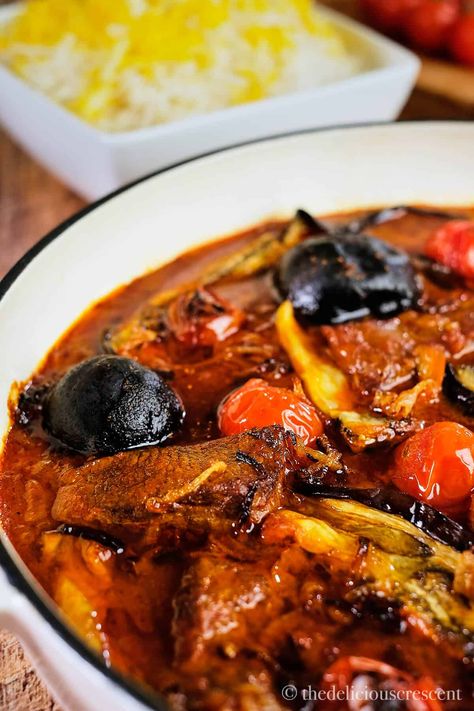 Persian Stew Recipes, Persian Dishes, Abgoosht Recipe, Eggplant Stew, Khoresht Bademjan, Iranian Eggplant Recipes, Middle Eastern Beef Stew, Aubergine Stew, Moroccan Eggplant Recipes