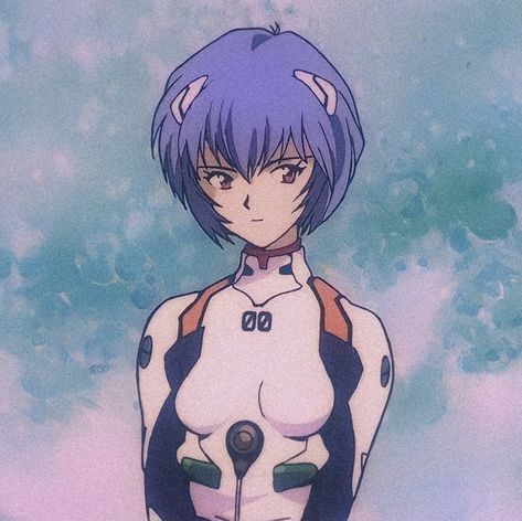 Neon genesis evangelion Rei Ayanami Icon, Evangelion Art, Neon Evangelion, Rei Ayanami, Neon Genesis, An Anime, Anime Character, Neon, Hair