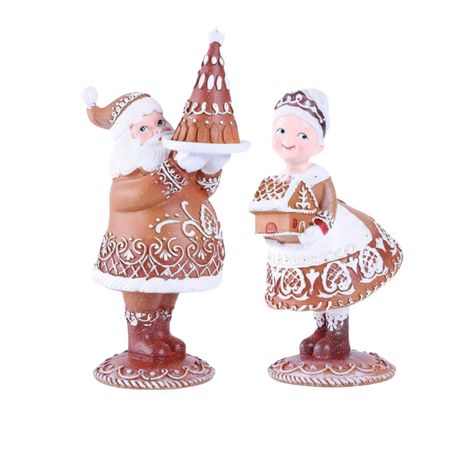 PRICES MAY VARY. Christmas Gingerbread Decor:You will receive 2pcs Mr.Santa and Mrs.Santa Christmas Figurines! Exquisite workmanship, hand-carved by MAELSTROM designers, 100% restores the authenticity of the picture! Exquisite gingerbread house, santa claus, cake Christmas elements, nice vintage christmas decorations, you will fully appreciate its craftsmanship! Christmas Santa Decor:Nice christmas table decor & chrismtas tiered tray decor! If you are looking for some beautiful and unique christ Ginger Bread Decor, Classic Traditional Christmas Decor, Vintage Christmas Centerpieces, Christmas Gingerbread Decor, Gingerbread Christmas Decorations, Swedish Christmas Decorations, Kitchen Christmas Decor, Gingerbread Santa, Unique Christmas Decor