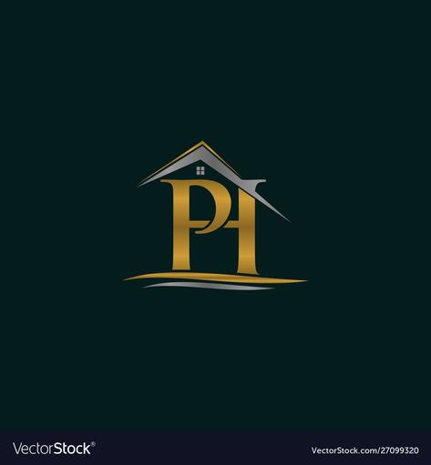 Ph Logo Design Letter, Ph Logo Design, Real Estate Company Names, Two Letter Logo, H House, Construction Wallpaper, Soldier Graphic, Home Real Estate, Hunter Logo