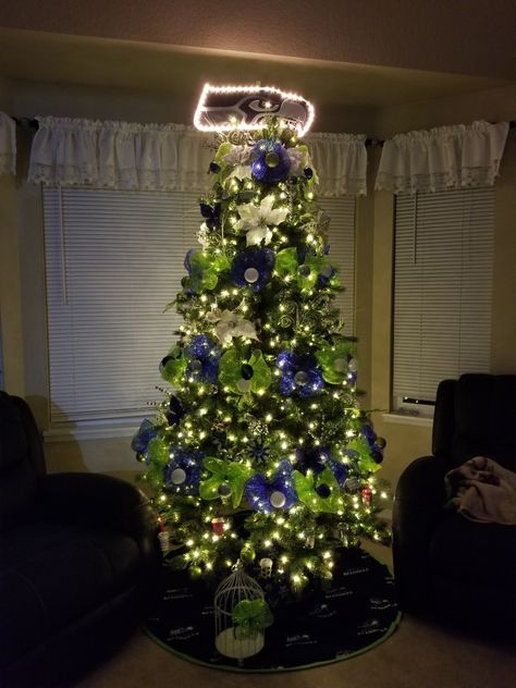 Seahawks Christmas, Christmas Decorations, Christmas Tree, Holiday Decor, Christmas, Home Decor, Home Décor