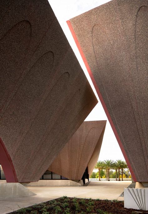 Adjaye Associates completes culture hub in Winter Park, Florida Red Wall Paint, Lakeside Park, Concrete Cover, Library Events, Events Center, British Architecture, Pavilion Design, Vernacular Architecture, Architectural Details