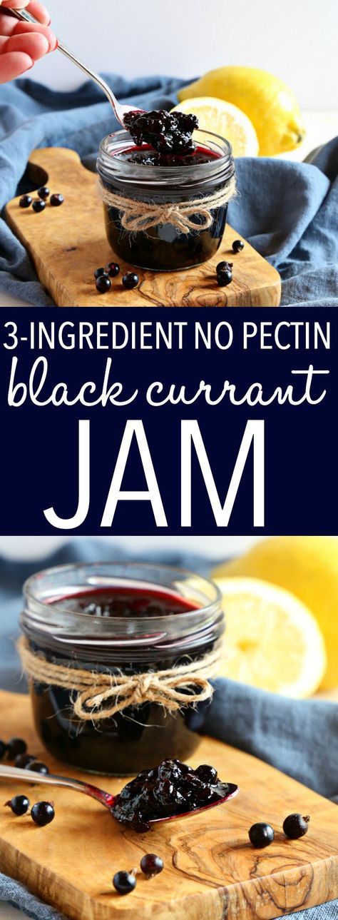 This Best Ever Black Currant Jam is made with only 3 simple ingredients and it's the perfect homemade jam for summer! Learn how to make jam with NO pectin in 15 minutes! Recipe from thebusybaker.ca! #homemadejam #homemade #jam #blackcurrant #jamrecipe #recipe #easy #homestead #canning #summer #preserving #berries via @busybakerblog Preserving Berries, Black Currant Recipes, Black Currant Jam, Blackcurrant Jam, Homestead Canning, Donut Cakes, Currant Recipes, Currant Jam, Jam Homemade