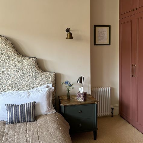 Interiors Catrin Fenton Design — CATRIN FENTON Ashes Of Roses Little Greene, Edwardian Villa, Bedroom Vignette, International Interior Design, Custom Headboard, Park View, Victorian Terrace, Yellow Kitchen, Wardrobe Doors