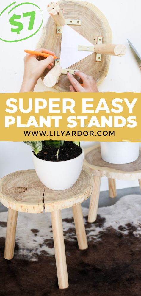 Diy Wood Plant Stand, Diy Plant Stands, Wood Plant Stand, Diy Plant Stand, Diy Wooden Projects, Outdoor Furniture Plans, Outdoor Diy Projects, Plant Stand Indoor, Plant Stands