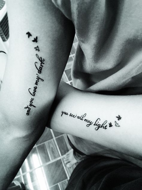 I got a matching tattoo with my boyfriend today. ❤️ Husband And Wife Matching Tattoos, Matching Tattoos With Boyfriend, Boyfriend And Girlfriend Tattoos, Boyfriend Tattoos, Couple Tattoo Quotes, Entertainment House, Girlfriend Tattoos, Tattoo Nails, Tattoo For Boyfriend