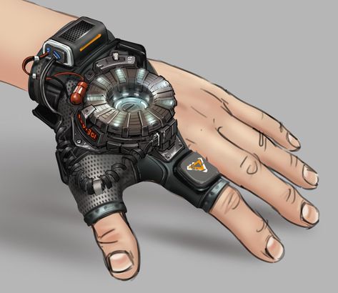 Hacking Device Concept, Cybernetic Gauntlet, Cybernetic Implant Concept Art, Sci Fi Wrist Device, Gadget Concept Art, Spy Gadgets Concept Art, Sci Fi Equipment, Artificer Gadgets, Sci Fi Watch