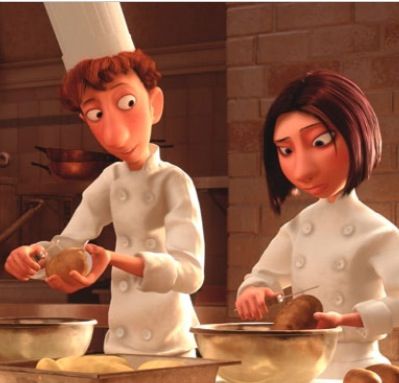 *LINGUINI & COLETTE ~ Ratatouille, 2007 Ratatouille Film, Ratatouille Movie, Disney Baby Names, Ratatouille 2007, Ratatouille Disney, Pixar Films, Disney Pixar Movies, Pixar Movies, Pinturas Disney