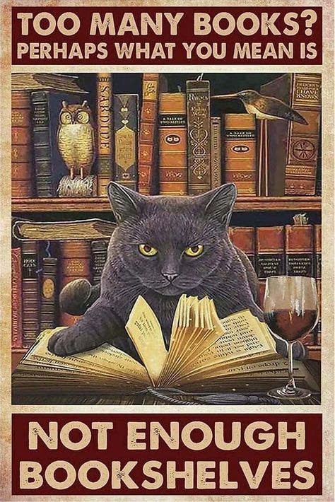 PRICES MAY VARY. Title: Retro Black Cats Bookshelf Metal Tin Sign Vintage Coffee Wall Coffee Bar Decor 8x12 Inch Tin Sign Wall Decoration. Product Type: Categories > Home Décor Products > Home Décor Accents > Sculptures > Wall Sculptures Metal Wall Plaques, Drink Wine, Vintage Coffee, Cat Theme, Wine Drinks, Retro Poster, Bar Decor, Gifts For Men, Vintage Signs