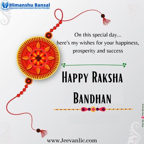 On this special day... here's my wishes for your happiness, prosperity and success  #rakshabandhan #rakhi #rewari #rakhigifts #fashion #narnaul #rakshabandhanspecial Raxabandhan Wishes, Happy Rakshabandhan Quotes, Happy Rakshabandhan Wishes, Rakhi Wishes For Brother, Rakshabandhan Images, Rakshabandhan Wishes, Rakhi Message, Wishes Wallpaper, Raksha Bandan