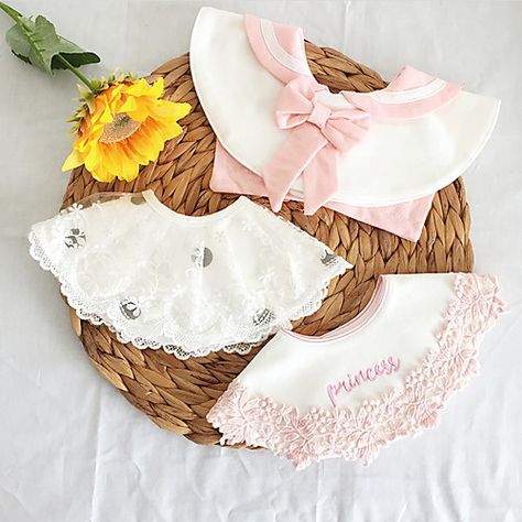 Listing Date:05/26/2021 Burb Cloth, Newborn Bibs, Korean Baby, Waterproof Bibs, Boy Bib, Korean Babies, Pink Rose Flower, Lace Bows