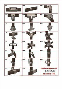 Pipe Clamp Fittings & Connectors 42.4mm Galvanised Rail Scaffold Fast Allen Key | eBay Scaffolding Design, Steel Bed Design, Bamboo Building, Camper Hacks, Tube Clamp, Bamboo Architecture, Bamboo Construction, Steel Bed, Steel Frame Construction