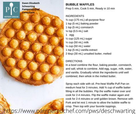 Pampered Chef Bubble Waffle Recipes, Egg Waffles Recipe, Happy Lemon Bubble Waffle Recipe, Bubble Waffles Recipe, Bubble Waffle Ideas, Bubble Waffle Recipe, Egg Waffle Recipe, Recipes Waffles, Waffle Cone Recipe