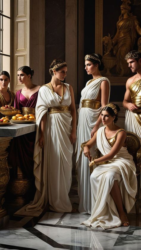 Psyche Goddess Costume, Ancient Women Aesthetic, Ancient Roman Armor, Roman Empress Costume, Ancient Greek Priestess, Greek Royalty Clothing, Greek Myth Costume, Ancient Greece Halloween Costume, Ancient Roman Dresses Women