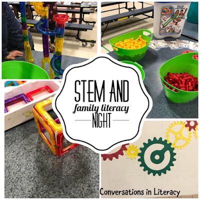 School Family Night Ideas, Stem Night Ideas, Stem Night Activities, Literacy Night Themes, Stem Family Night, Literacy Night Activities, Steam Night, Makerspace Activities, Stem Night