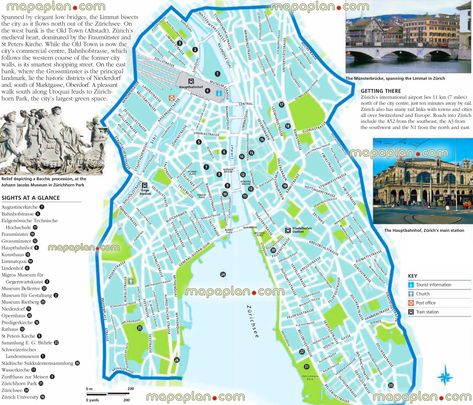 zurich city centre free travel guide top 10 must see sights best destinationss Zurich top tourist attractions map Zurich Tourist Map, Zurich Christmas, Zurich Map, Zurich Old Town, Zurich City, Zurich Travel, Map Infographic, Airport Map, Beautiful Switzerland