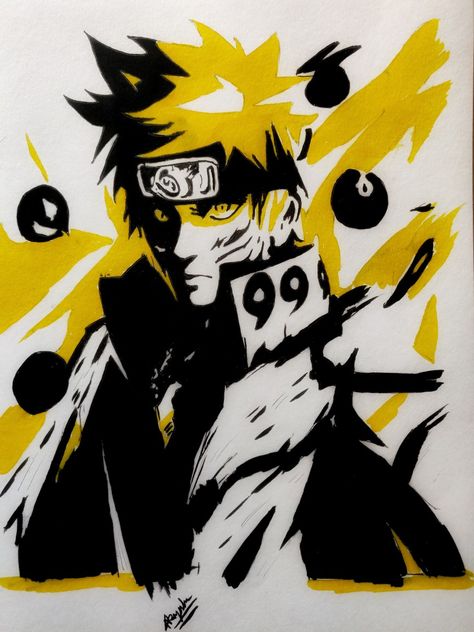 Brush Pen Art Brush Pen Anime Art, Brush Pen Art, Drawing Books, Naruto Sketch Drawing, Pen Illustration, Naruto Sketch, Pen Art Drawings, Anime Drawing Books, Naruto Drawings