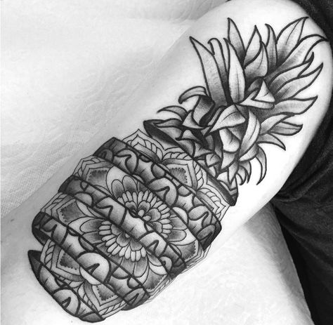 Tattoo Pineapple, Pineapple Tattoo Ideas, Stay Humble Tattoo, Pineapple Tattoos, Pinapple Tattoos, Anonymous Tattoo, Humble Tattoo, Dragon Koi Tattoo Design, Style Categories