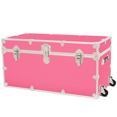 This hand-crafted American Made 36 XXL Trunk with removable wheels is constructed from the highest quality components. The result is a classic looking, durable trunk that serves equally well as stylish furniture in the home or office and as secure storage in a college dorm room. Add a padlock for extra security. The included removable wheels are quick and easy to install. No tools required. Just snap them into place. They don't add any extra height to the trunk. The 36" XXL Trunk is ideal as a b College Storage, Ella Jane, Camp Trunks, Bench Coffee Table, Locking Storage Cabinet, Mermaid Stuff, Bedroom Stuff, Closet Organizing Systems, Entertaining Friends