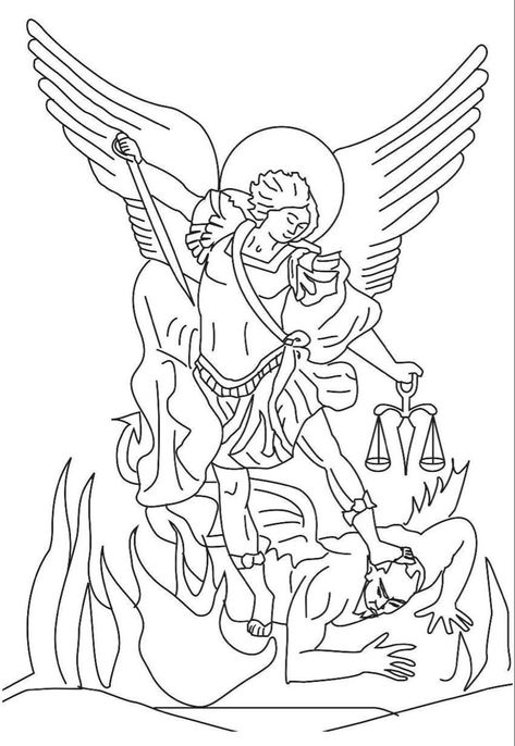 Archangel Michael Tattoo, St Michael Tattoo, Angel Y Diablo, Archangel Tattoo, St Michael The Archangel, Ancient Tattoo, Statue Tattoo, Michael The Archangel, Angel Drawing