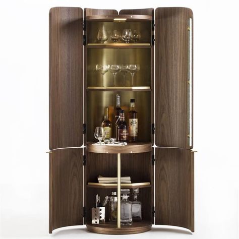 Mary Bar Cabinet by Porada Home Mini Bar, Hotel Minibar, Bar Cabinet Design, Bar In Casa, Bar Unit, Cocktail Cabinet, Taichung, Drinks Cabinet, Mobile Bar